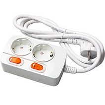 메이프 개별 스위치형 멀티탭 2구, 2.5m, 1개