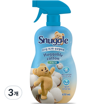 스너글 포근한 섬유 탈취제, 470ml, 3개, 허거블 코튼