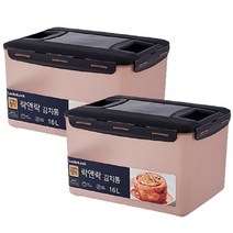 락앤락 뉴 김치통 정석 핑크, 16L, 2개