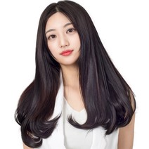 준 단색 c컬 붙임머리 50cm 195g, 네츄럴블랙, 1개