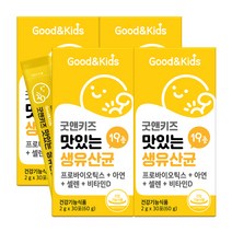 굿앤키즈 맛있는 생유산균, 60g, 4개