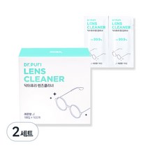닥터퓨리 렌즈클리닝 항균 티슈 100매, 2세트
