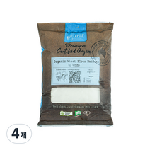 키알라 유기농 중력밀가루, 1kg, 4개