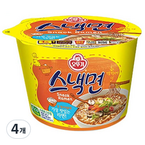 오뚜기 스낵면 컵라면 90g, 4개