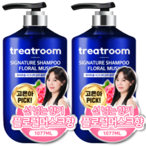트리트룸 시그니처 대용량 퍼퓸 샴푸 플로럴머스크향, 1077ml, 2개