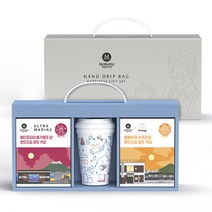 맥널티커피 핸드드립 행복 커피세트, 에티오피아 예가체프 G2 8g x 7p + 콜롬비아 수프리모 8g x 7p + 리유저블컵, 1세트