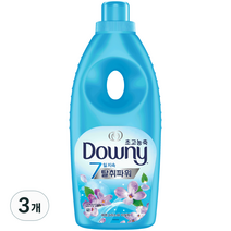 다우니 고농축 섬유유연제 7일 탈취파워 레몬그라스와 라일락향, 1kg, 1L, 3개
