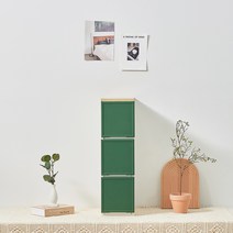 씨밀렉스 래폴드 모듈서랍장 200 슬림 3단 L, 카밍네이처 그린, 1개