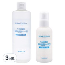 누리숲 누리촉촉 워터밸런스 스킨 대용량 320ml + 로션 160ml, 3세트