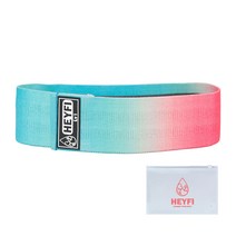 헤이피 스쿼트 힙밴드 Lv1+파우치, 코튼캔디