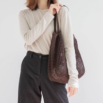 야나 올리오 비치 그물백 뜨개질 DIY 패키지, 1세트, 719 다크브라운