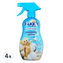스너글 포근한 섬유 탈취제, 470ml, 4개, 허거블 코튼
