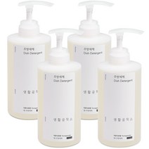 생활공작소 주방세제 석류식초향, 4개, 500ml