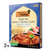 키친오브인디아 버터 치킨 커리 페이스트, 100g, 2개