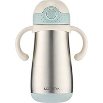 마더케이 허그 보온 빨대컵 350ml, 민트, 1개