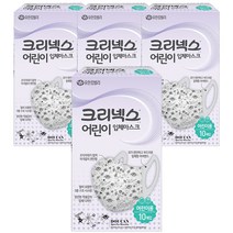 크리넥스 어린이 입체마스크, 10매입, 4개, 혼합 색상