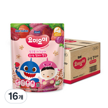 요미요미 유기농 쌀과자, 자색고구마 + 레드비트 + 딸기, 16개