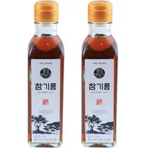 개성방앗간 고소한 맛이 살아 있는 참기름, 180ml, 2개입