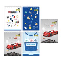 3 000 무선 종합장 남아용, 랜덤 발송, 5개