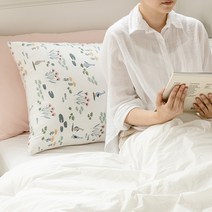 쉬즈홈 순면 등쿠션 일자형 솜포함, 오드리 아이보리