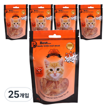 캣몽 고양이용 간식 치킨슬라이스 닭 40g, 닭고기맛, 25개입