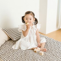 쉬즈홈 유아용 누비 순면 안심 방수패드, 피아제 브라운, 1개