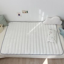 까나베나 순면 유아 침대 누빔패드, 블루