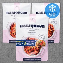 라비퀸 츄잇 떡볶이 오리지널 (냉동), 500g, 3개