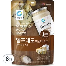 청정원 알프레도파스타소스 싱글파우치, 150g, 6개입