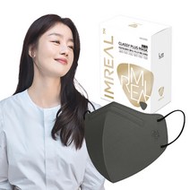 아임리얼 클래시 마스크 KF94 대형, 20개입, 1개, 그레이