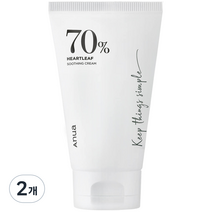 아누아 어성초 70 수딩 크림, 100ml, 2개