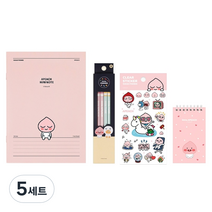 카카오프렌즈 4종 문구세트, 어피치, 5세트