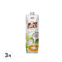 허니트리 리치 코코넛 밀크, 1000ml, 3개