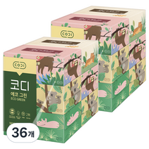 코디 에코그린 각티슈 2겹, 180매, 36개