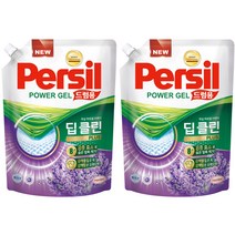 퍼실 딥클린 플러스 라벤더향 드럼용 액상세제 리필, 2L, 2개