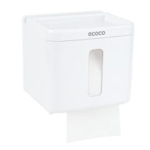 에코팩토리 수납형 화장실 휴지걸이 접착식 14.5cm 소형, 1개