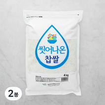 명천 씻어나온 찹쌀, 4kg, 2봉