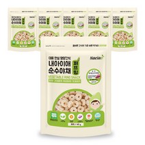 내아이애 유기농 순수야채링 과자, 자색고구마, 6개입