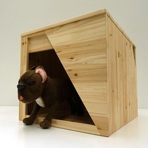 라뜰리에드보아 걍집쓰리 중형 원목강아지집 하드하우스