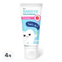 닥터데디스 아동용 무불소 베이비 치약, 60g, 4개