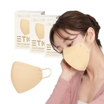 에티카 에어라이트 스퀘어 중형, 베이지, 10개입, 3개