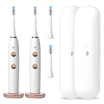 오아 클린이 소프트 음파 전동칫솔 2세트, VO-OC001(화이트)