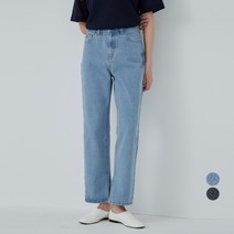 아피나르 스트레이트핏 슬릿 데님