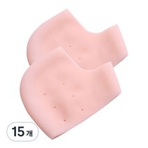 촉촉하족 발 뒷꿈치 실리콘 각질 패드 스킨, 2개입, 15개