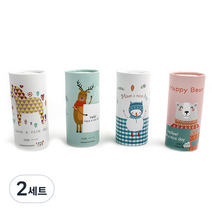 쿠켄 휴대용 캐릭터 캔티슈 4종세트, 60매입, 8개
