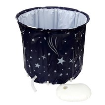베이비캠프 접이식 원통형 반신욕조, 혼합색상, 1개