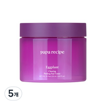 파파레서피 가지 클리어링 필링 패드 토너 255ml, 70개입, 5개