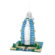 엠블럭 대형 미니블럭 YZ052 부르즈 알 아랍 호텔 1095p, 혼합 색상