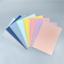 탐사 스프링 8색 유선노트 26매 8권, 1세트