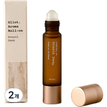 올롯 에센셜 아로마 오일 롤온 브레스딥, 10ml, 2개